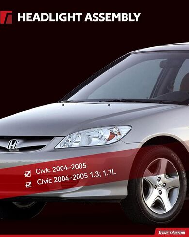 مجموعة المصابيح الأمامية Torchbeam متوافقة مع 2007 2008 2009 2010 2011 CR-V مجموعة مصابيح الرأس الأمامية زوج المصابيح الأمامية البديلة للسائق وجانب الركاب in Saudi Arabia