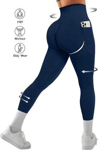 Women's High Waisted Leggings Elevate The HIPS, Tighten The Waist, Suitable for Both Yoga, Running,Or Fitness in Saudi Arabia