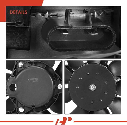 مجموعة مروحة تبريد رادياتير المحرك A-Premium متوافقة مع موديلات مختارة من Ford وMercury - Escape 2008-2012، Mariner 2008-2011 - استبدال # 8L8Z8C607A in Saudi Arabia