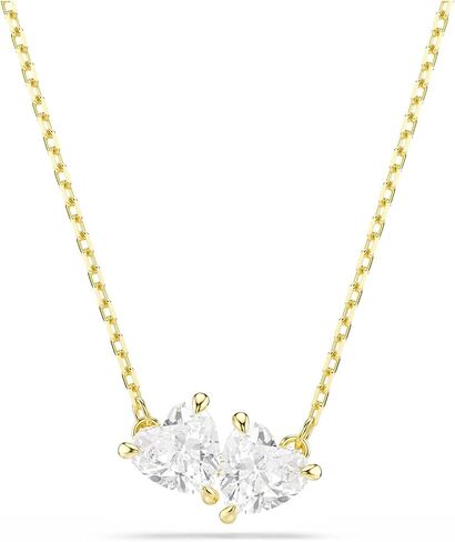 Swarovski Mesmera necklace, Heart, White, Gold-tone finish in Saudi Arabia