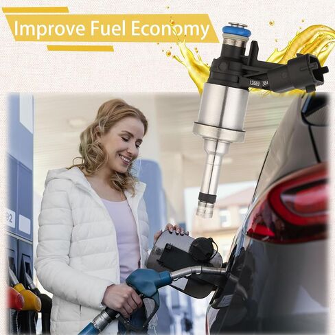 مجموعة من 6 محاقن وقود عالية الضغط GDI 3.6L، متوافقة مع/تشيفي 3.6 كامارو ترافيرس 2009-2011، متوافقة مع/جي إم سي أكاديا، متوافقة مع/كاديلاك CTS STS 2008-2010 |استبدال # 12669384| in Saudi Arabia