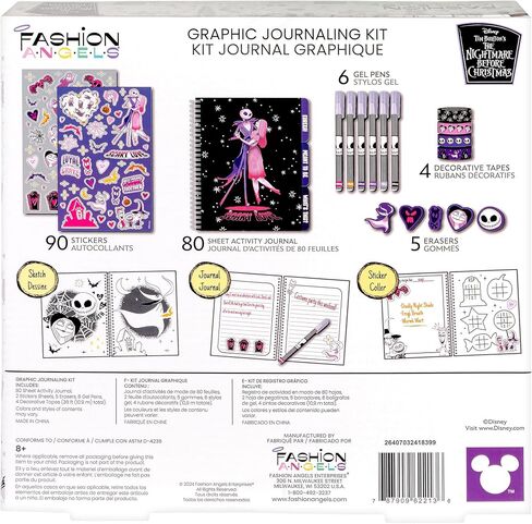 Fashion Angels Disney Stitch Journal Gift Set - Includes Journal, 4 Gel Pens, 100+ Stitch Stickers, 4 Erasers, and 4 Rolls of Tape - Weird But Cute - Disney Stitch Stationery Set - Ages 6 and Up in Saudi Arabia