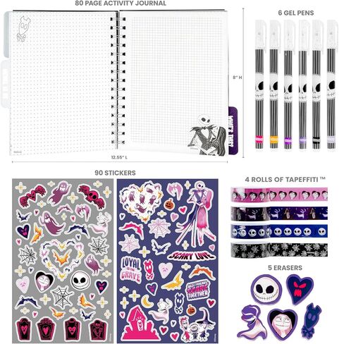 Fashion Angels Disney Stitch Journal Gift Set - Includes Journal, 4 Gel Pens, 100+ Stitch Stickers, 4 Erasers, and 4 Rolls of Tape - Weird But Cute - Disney Stitch Stationery Set - Ages 6 and Up in Saudi Arabia
