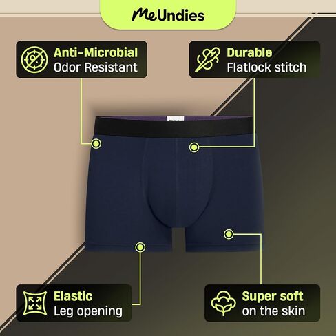 MeUndies – Men’s Trunks – 3" Inseam with Breathable and Comfortable Tencel Micro Modal Fabric in Saudi Arabia