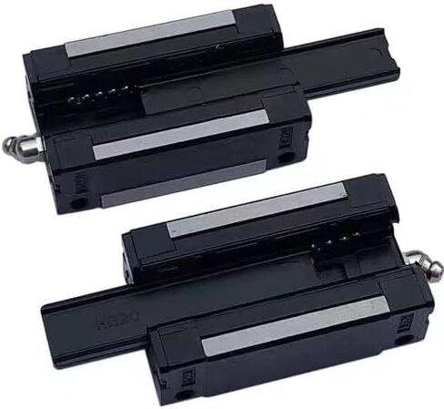 قطعتان من كتل المحمل HGW15، 15 مم HG15 حركة خطية كروية حاملة منزلق كتل CC لدليل الشريحة الخطي المربع السكك الحديدية HGW15 كبديل لجزء مجموعة CNC in Kuwait