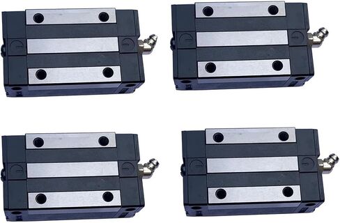 2Pcs HGW15 Bearing Blocks, 15mm HG15 Linear Motion Ball Bearing Carriage Slider Sliding CC Blocks for Square Linear Slide Guide Guideway Rail HGW15 as CNC Kit Part Replacement in Saudi Arabia