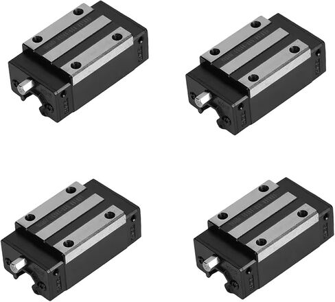 2Pcs HGW15 Bearing Blocks, 15mm HG15 Linear Motion Ball Bearing Carriage Slider Sliding CC Blocks for Square Linear Slide Guide Guideway Rail HGW15 as CNC Kit Part Replacement in Saudi Arabia