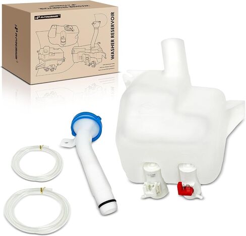 A-Premium Windshield Washer Reservoir Compatible with Select Honda Models - Fit 2007-2008, with (Cap/Washer Pump/Hose/Bracket) - Replace# 76840SAAE14 in Saudi Arabia