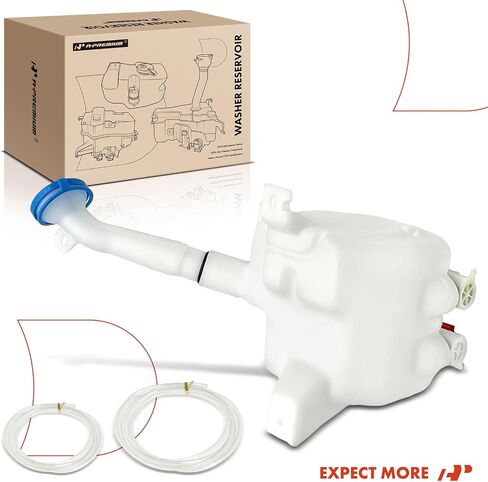 A-Premium Windshield Washer Reservoir Compatible with Select Honda Models - Fit 2007-2008, with (Cap/Washer Pump/Hose/Bracket) - Replace# 76840SAAE14 in Saudi Arabia