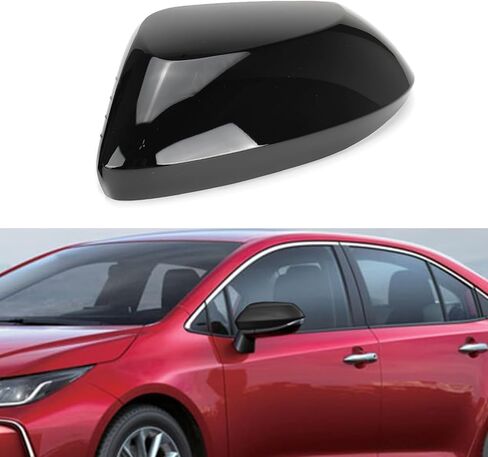 Black Right Passenger Side Replacement Mirror Cover Cap Housing for 2020 2021 2022 2023 2024 2025 Toyota Corolla, Directly Replace Style, Not Sticker in Saudi Arabia