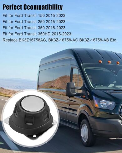 مصد باب البضائع الخلفي مناسب لسيارة Ford Transit 150 250 350 350HD 2015-2022، غطاء ممتص الصدمات للباب المنزلق الجانبي يدعم عازل السكك الحديدية استبدال BK3Z-16758-AC BK3Z-61247A64-C in Saudi Arabia