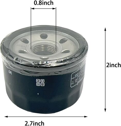 3Pcs Oil Filter Compatible with Yama-ha Raptor 660 660R YFM660R 2001-2005 Vstar 1300 XVS1300 2007-2012 Kymco MXU 700i Xciting 500 700 Replace 5DM134400000 1541ALBA2E00 in Saudi Arabia