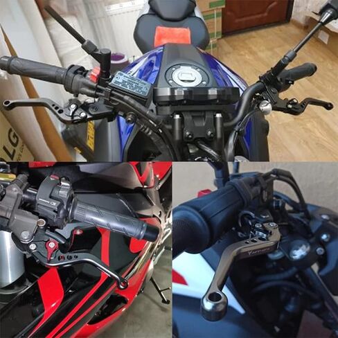 ESPEEDMTC لـ Kawasaki Ninja 650 2017-2024 تعديل CNC من سبائك الألومنيوم 6 مراحل قابلة للتعديل ملحقات ذراع قابض الفرامل القصيرة (ذهبي) in Kuwait