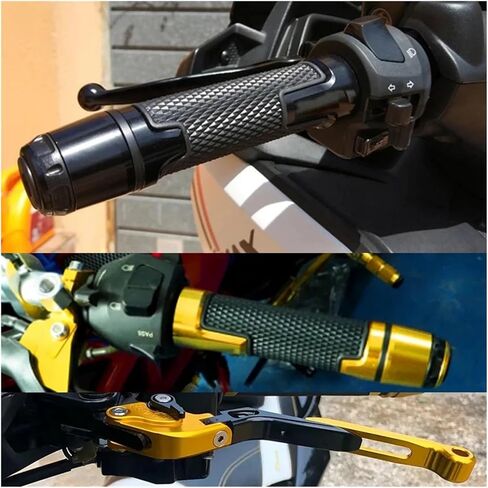 Clutch Brake Handle for HONDA GROM MSX125 2014-2023 2022 2021 Folding Extendable CNC Moto Adjustable Clutch Brake Levers Handbar Grips(Half- Red) in Saudi Arabia