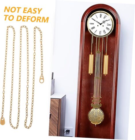 Heavyweight Steel Chain for Large Floor Clock Pendulum Clock Replacement Part with Smooth Winding Function Precision Mechanism Accessory and Home Decor in Saudi Arabia
