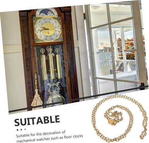 Heavyweight Steel Chain for Large Floor Clock Pendulum Clock Replacement Part with Smooth Winding Function Precision Mechanism Accessory and Home Decor in Saudi Arabia