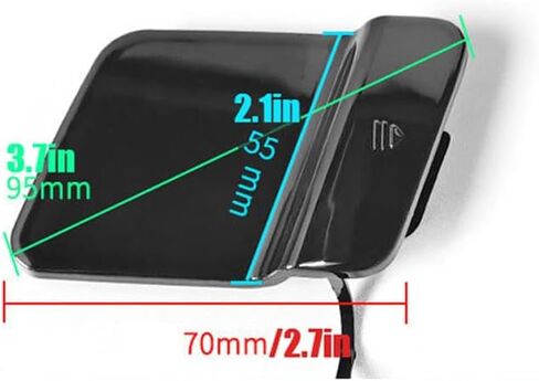 Rear Towing Hook Hole Cover for Mercedes Benz Glk X204 Rear Bumper Trailer Cover 2048853223 2008 2009 2010 2011 2012 in Saudi Arabia