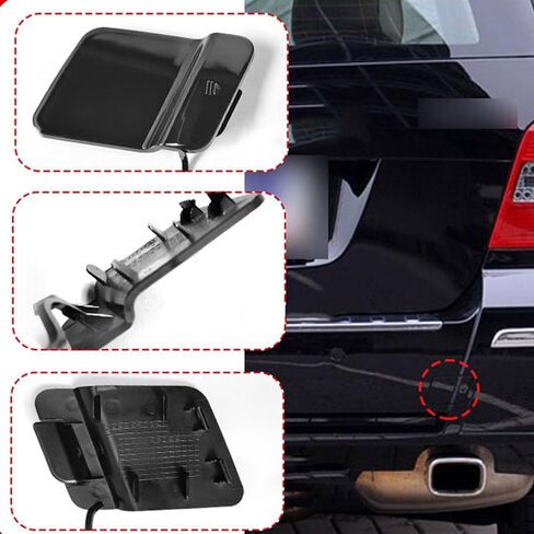 Rear Towing Hook Hole Cover for Mercedes Benz Glk X204 Rear Bumper Trailer Cover 2048853223 2008 2009 2010 2011 2012 in Saudi Arabia