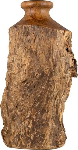 مزهرية خشبية طبيعية مصنوعة يدويًا من Vitex Pubescens Vahl؛ الارتفاع (11.8 بوصة) × العمق (5 بوصة - 6.5 بوصة)؛ مزهرية خشبية فريدة من نوعها in Kuwait