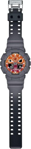 Casio G-Shock Flames of Color Gray Resin Orange Dial Watch GA100FL-8A in Saudi Arabia