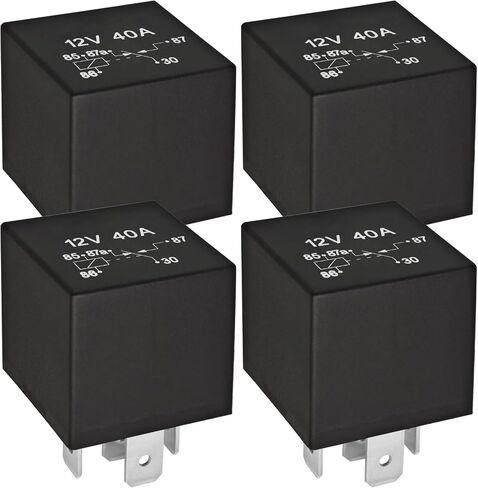 مرحل 4RD93168001 007903001 12V 40A Relay (حزمة من 2)، 4rd 931 680-01 JD1914 12V 40A 5 Pin SPST Automotive Relay استبدال 584416 586147 586224 in Saudi Arabia