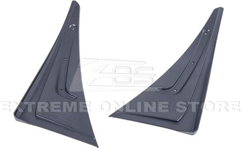 Replacement for 2016-Present Chevrolet Camaro All Models | GM Factory Extended Style ABS Plastic Texture Black Front Mud Flaps Splash Guard Pair in Saudi Arabia