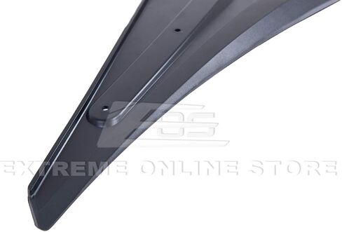 Replacement for 2016-Present Chevrolet Camaro All Models | GM Factory Extended Style ABS Plastic Texture Black Front Mud Flaps Splash Guard Pair in Saudi Arabia