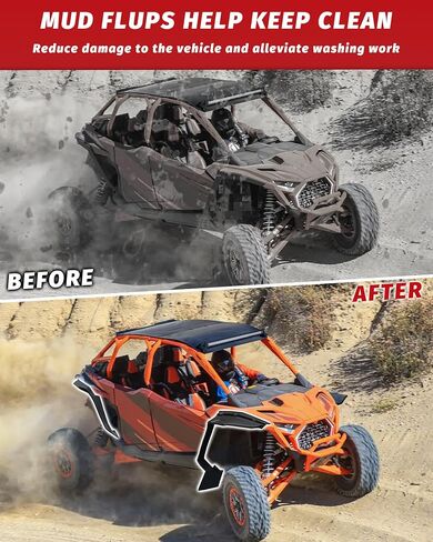Fender Flares for 2025 RZR PRO XP/R/S, Front Rear Combined Mud Flups Full Coverage Mud Guards for Polaris RZR PRO XP XP4/R R4/S S4 2025+ Accessories, Replace OEM #2890407 in Saudi Arabia