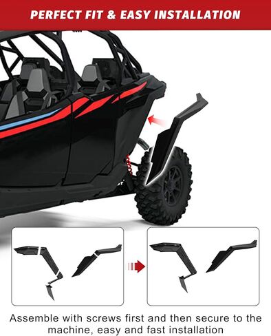 Fender Flares for 2025 RZR PRO XP/R/S, Front Rear Combined Mud Flups Full Coverage Mud Guards for Polaris RZR PRO XP XP4/R R4/S S4 2025+ Accessories, Replace OEM #2890407 in Saudi Arabia
