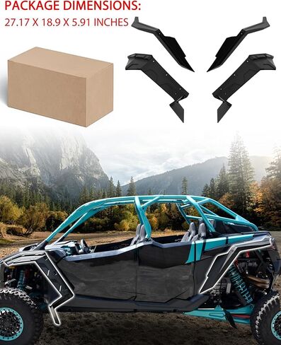 Fender Flares for 2025 RZR PRO XP/R/S, Front Rear Combined Mud Flups Full Coverage Mud Guards for Polaris RZR PRO XP XP4/R R4/S S4 2025+ Accessories, Replace OEM #2890407 in Saudi Arabia