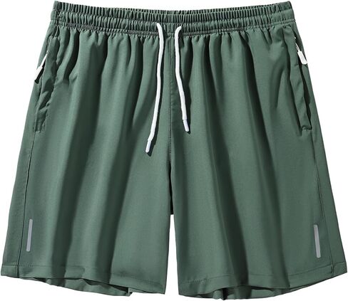 Men's Workout Athletic Shorts Quick Dry Men Lightweight Sports Gym Shorts with Zipper Pockets for Daily Wearing in Saudi Arabia