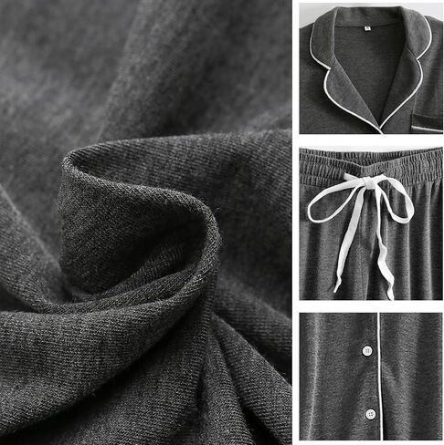 PNAEONG Womens Pajama Sets Short Sleeve Button Down Sleepwear 2 Piece Lounge Sets Soft Pj Sets in Kuwait