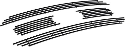 APS Premium Stainless Steel Black 8x6 Horizontal Billet Grille Grill Insert Compatible with Ford F-150 2021 2022 2023 XL XLT Main Upper N19-J77056F in Saudi Arabia