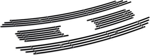 APS Premium Stainless Steel Black 8x6 Horizontal Billet Grille Grill Insert Compatible with Ford F-150 2021 2022 2023 XL XLT Main Upper N19-J77056F in Saudi Arabia