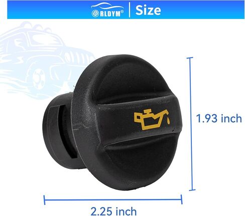Rldym Engine Oil Filler Cap 11127572848 Compatible with 2007 2008 2009 2010 2011 2012 Mini Cooper 1.6L R55 R56 R57 R58 R59 Oil Filler Plug Cover 11-12-7-572-848 in Saudi Arabia