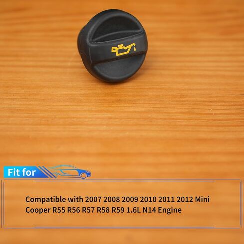 Rldym Engine Oil Filler Cap 11127572848 Compatible with 2007 2008 2009 2010 2011 2012 Mini Cooper 1.6L R55 R56 R57 R58 R59 Oil Filler Plug Cover 11-12-7-572-848 in Saudi Arabia
