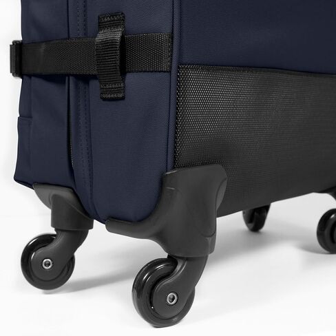 حقيبة EASTPAK Trans4 S - حقيبة سفر كبيرة بعجلات سعة 44 لترًا مع حجيرات مزدوجة، وقفل TSA، وعجلات دوارة 360 درجة، ومقبض منقوش بالألماس، باللون الأسود in Kuwait