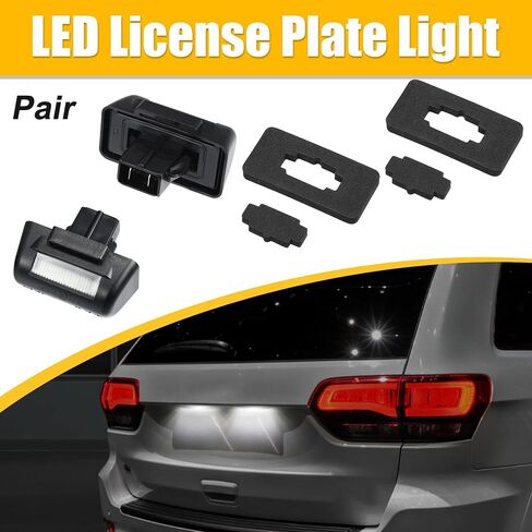 X AUTOHAUX 1 زوج ضوء لوحة ترخيص LED ضوء رقم السيارة مصباح 4388111 استبدال الضوء الأبيض لفورد ترانزيت 1985-1992 لفورد ترانزيت 1991-2000 in Saudi Arabia