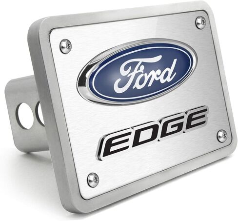 مصنوع من أجل شعار Ford Edge ثلاثي الأبعاد مصقول بسمك 3/8 بوصة من الألومنيوم السميك بغطاء وصلة سحب 2 بوصة in Kuwait