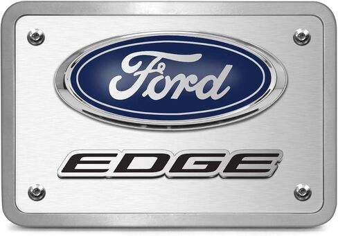 مصنوع من أجل شعار Ford Edge ثلاثي الأبعاد مصقول بسمك 3/8 بوصة من الألومنيوم السميك بغطاء وصلة سحب 2 بوصة in Kuwait