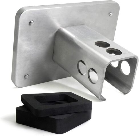 مصنوع من أجل شعار Ford Edge ثلاثي الأبعاد مصقول بسمك 3/8 بوصة من الألومنيوم السميك بغطاء وصلة سحب 2 بوصة in Kuwait