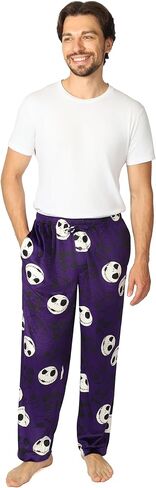 Disney mens Pajama Pants, Lounge Bottoms With Drawstring, Ultra-soft & Comfortable in Saudi Arabia