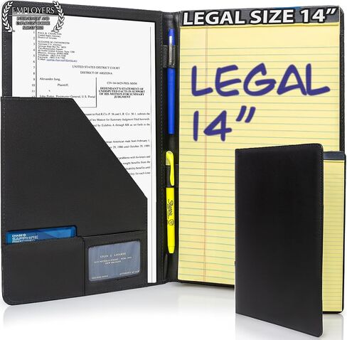 Padfolio، 8.5 × 14 بوصة بالحجم القانوني الكامل، مجلد محفظة مقابلة العمل in Kuwait