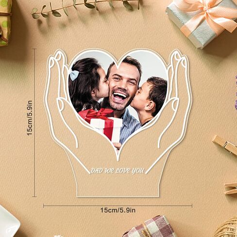إطارات صور مخصصة من Bemaystar مع صور - هدايا شخصية مع إطار صورة، هدايا عيد ميلاد مخصصة للذكرى السنوية مع ضوء للنساء والرجال والأم والأب وصديقتها وزوجها in Kuwait