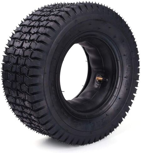 مجموعة إطارات وأنبوب داخلي مقاس 12 × 5.00-6 لشفرات الحلاقة (الإصدارات 19+) Dirt Quad وGo Kart، والدراجة الترابية، وATV، وجرارات الفناء، وجزازة العشب وأكثر من ذلك، أنبوب داخلي بديل ممتاز للإطارات مع ساق صمام معدني منحني مجموعة واحدة in Kuwait