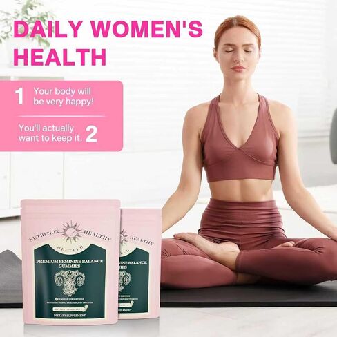 Premium Feminine Balance Gummies for Women - Hawaiian Pineapple Flavor for Women pH Balance & Digestive Health, Immune Support, Non-GMO, Vegetarian Friendly - 60 C in Saudi Arabia