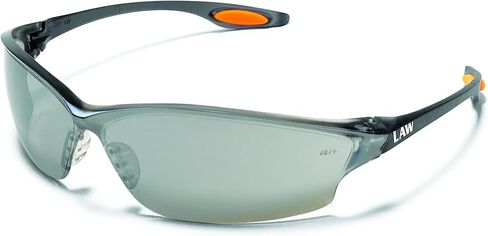 MCR Safety Glasses LW219 Indoor Outdoor Clear Mirror Lens with Scratch Resistant Coating, No Metal Parts, 1 Pair in Kuwait