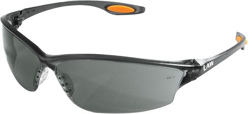 MCR Safety Glasses LW219 Indoor Outdoor Clear Mirror Lens with Scratch Resistant Coating, No Metal Parts, 1 Pair in Kuwait