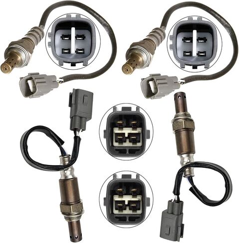 4Pcs Upstream and Downstream Oxygen O2 Sensors Compatible with Toyota 2007 2006 2005 Sequoia,2006 2005 Tundra,for 2007 2006 Toyota Land Cruiser Lexus Lx470 V8 4.7L 02 Sensor 234-9051 234-4260 in Saudi Arabia