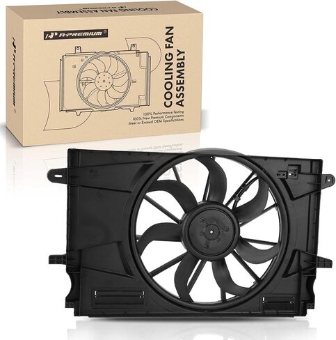 A-Premium Engine Radiator Cooling Fan Assembly with Brushless Motor Compatible with Chevrolet Models - Cruze 2017 2018 2019 - Replace# 39013323 in Saudi Arabia